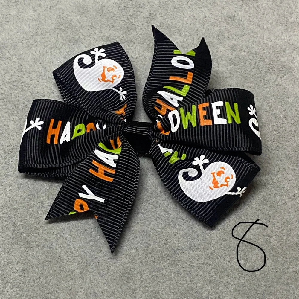 🕸️Halloween Spooky Cute Ghosts Spiders Pumpkin Hair Bows